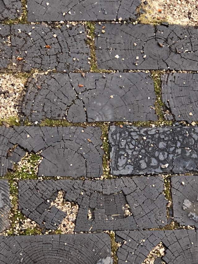 The Brecksville Crossing Bridge deck. The oldest wrought iron bridge in the Valley gets a deck of end grain wood